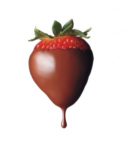 Fragola al cioccolato